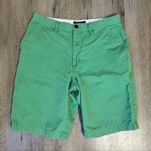 Banana Republic Men's Mint Green Flat Front Shorts